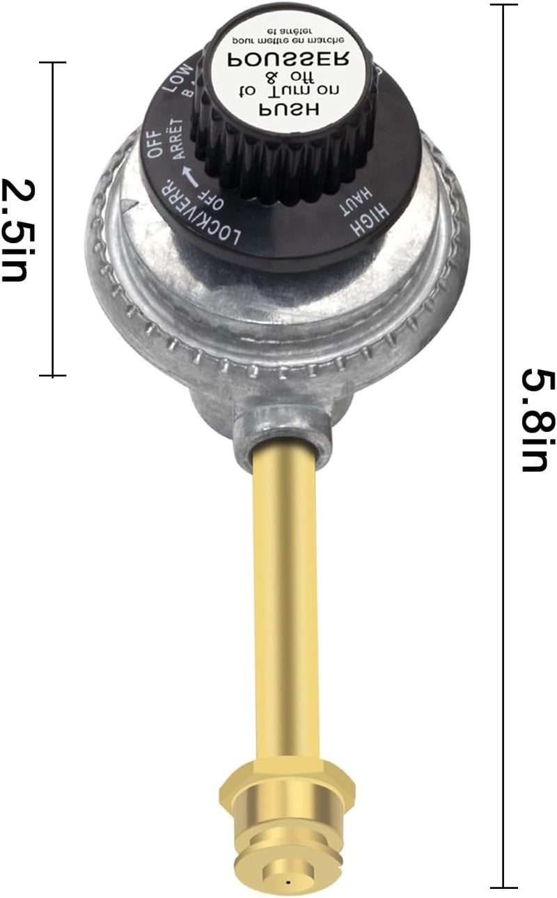 FBULWSEC 29102349 29103224A Regulator Control Valve Replacement for Charbroil Grill2Go X200 Tru-infrared 2012 Regulator Valve Portable Liquid Propane Gas Grill - Image 3
